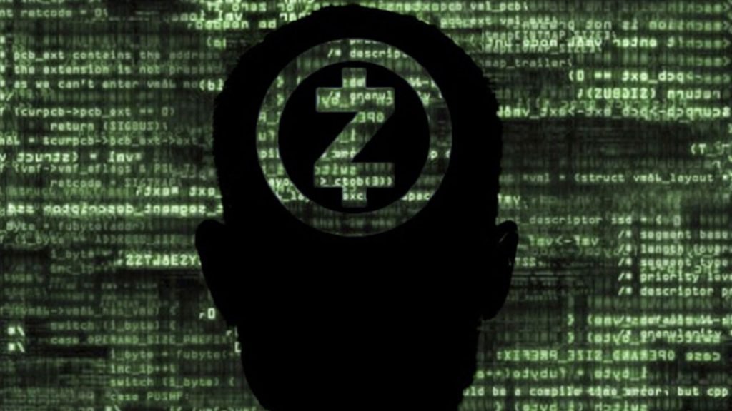 Shadow of man with ZCash
