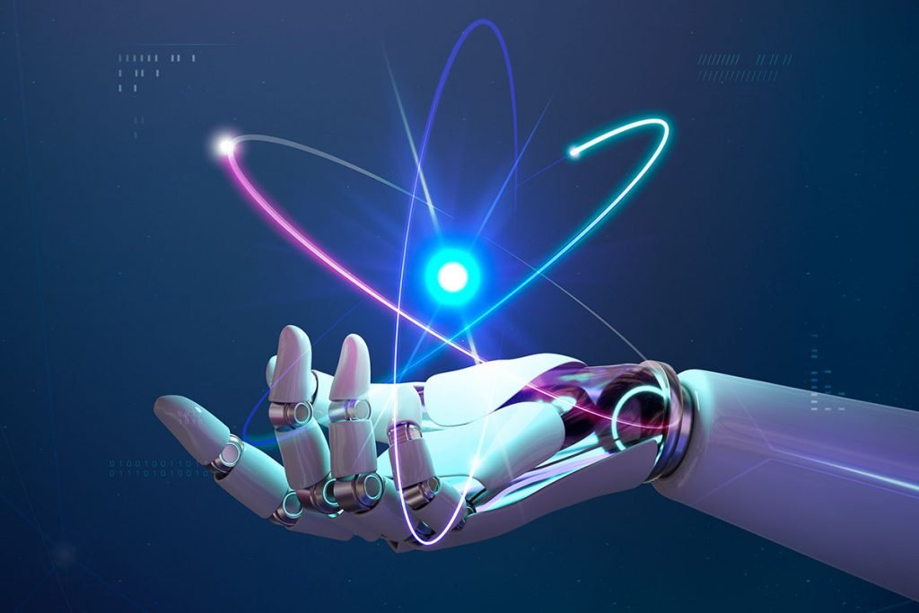 Robotic hand showing nuclear